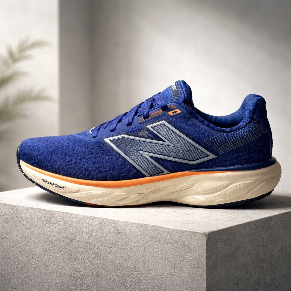 New Balance Women's Blue and Orange Running Shoes